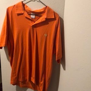 Orange Brooks Brothers polo